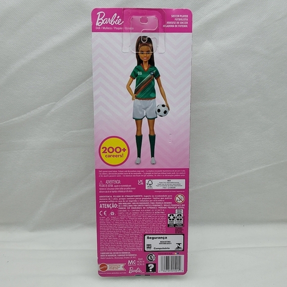 Barbie Soccer Doll, Brunette, #16 (11.5") - Picture 2 of 5